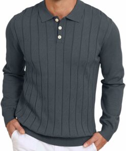 Men's Knit Textured Warm Sweater MO49